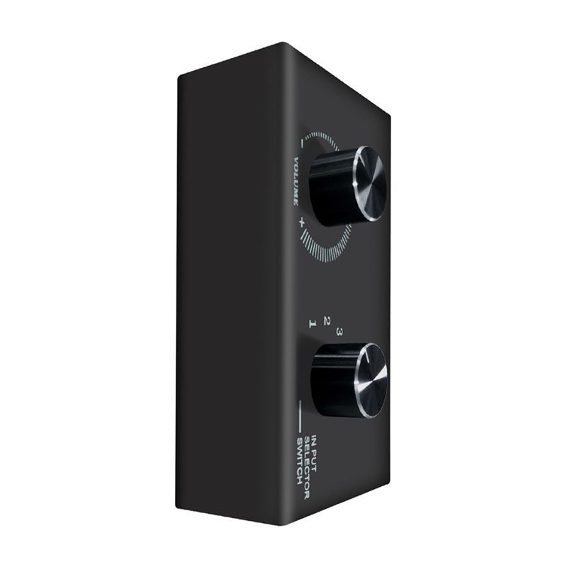 3.5Mm Headphone Amplifier Headphone Amplifier ABS 6 In 1 Out Headphone Switcher Portable Hifi