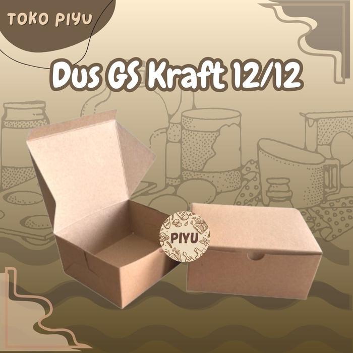 Dus Snack Kue Box Kraft Coklat / Dus Snack Terpercaya