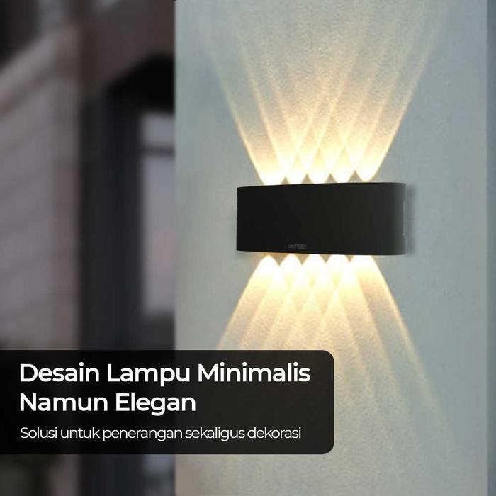 LED Lampu Dinding Hias Indoor Plastic Body 10W 10 LED Warm White - 10T
