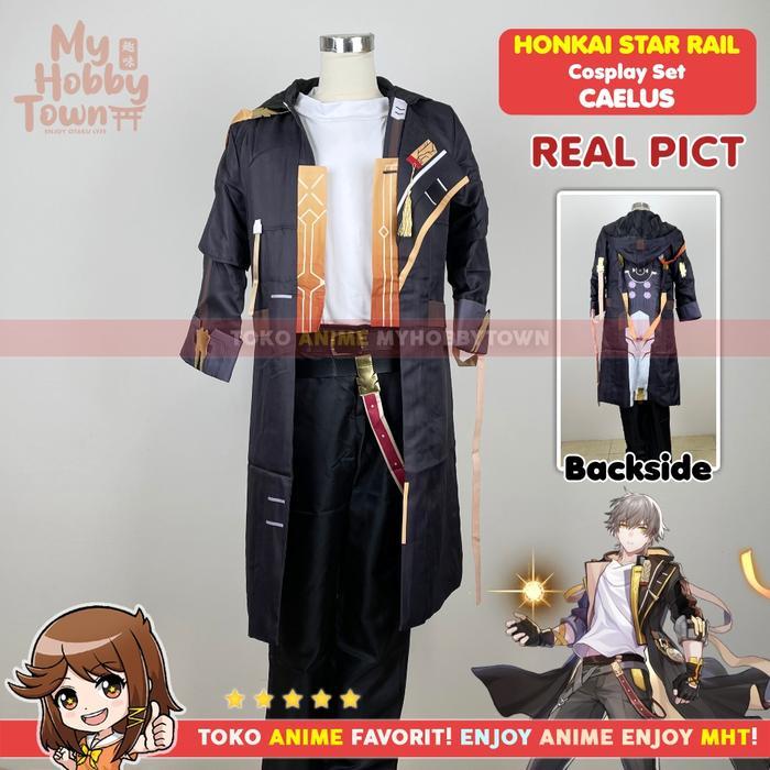 Kostum Cosplay Anime Game Honkai Star Rail Caelus Trailblazer