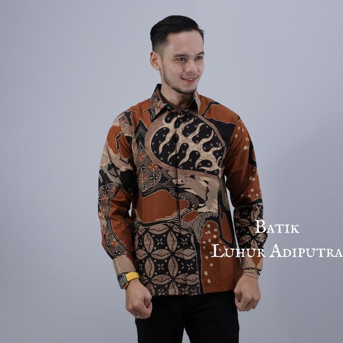 Kemeja Batik Brahma Premium Solo Pria Katun Motif Mewah Terbaru !!!