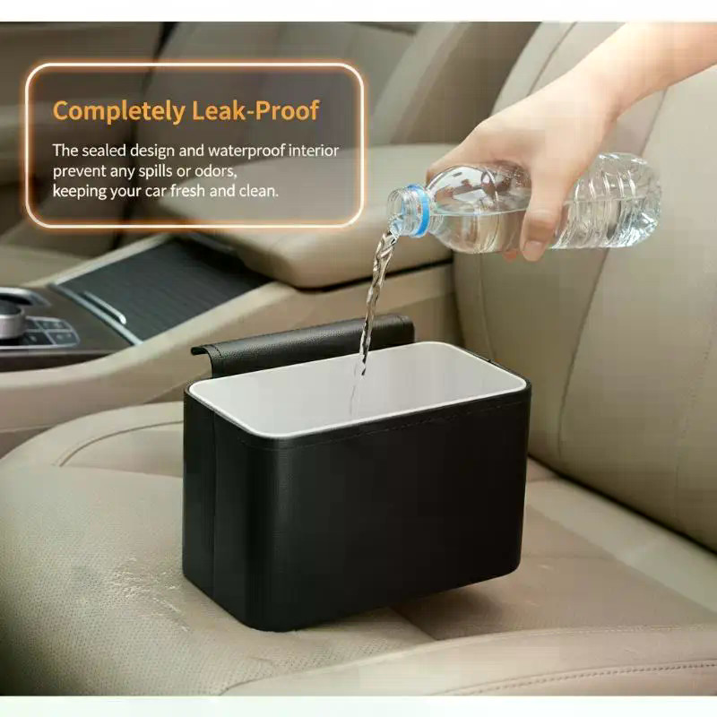 Auto Car Trash Can 2L Storage Box Multifunction for Hanging on Door Side Easy OrganizationHot Sale