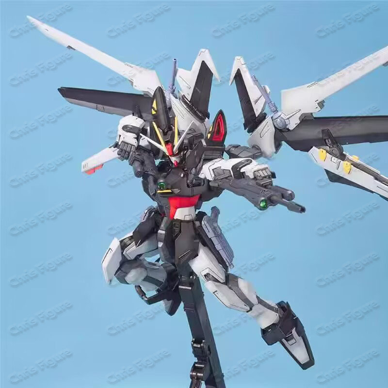 In Stock Genuine Bandai 1/100 MG Strike Noir Dark Strike Gundam Anime Character Mobile Doll Assembly