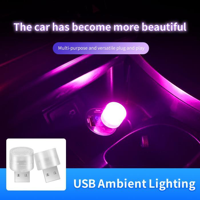 MINI USB LED AMBIENT LIGHT - LAMPU DEKORASI MOBIL & INTERIOR RGB