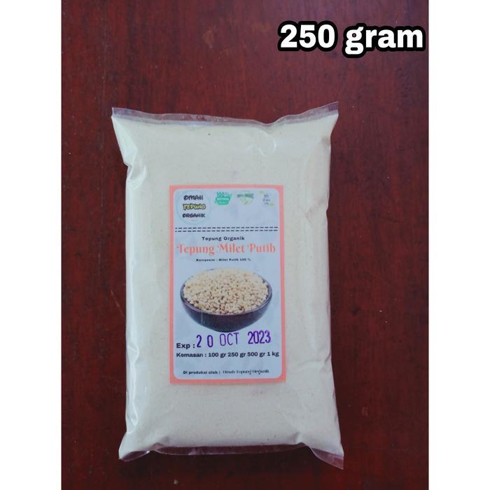 Tepung MILLET PUTIH kemasan 250 gram/Tepung MILLET MERAH 250gr/JEWAWUT