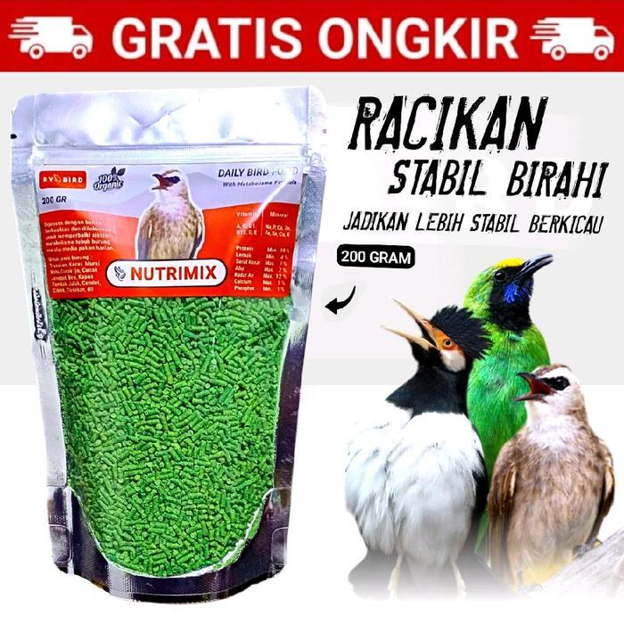 Promo Nutrimix Voer Hijau Pakan Burung Murai Kacer Trucuk Jalak