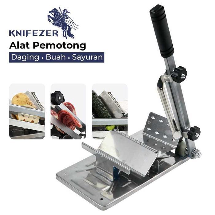 Slicer Alat Pemotong Daging Beku Buah Keripik Manual