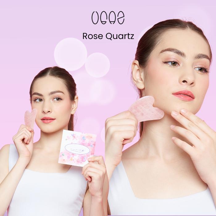 Gua Sha Wajah - Guasha Original Batu Asli bentuk Finger - Guasha Alat Pijat untuk Mengencangkan