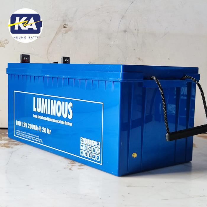 Aki Kering Baterai VRLA Luminous 12v 200ah 12 v 200 ah