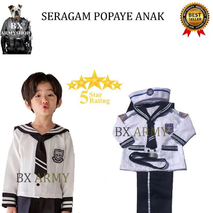 Baju Seragam profesi Pelaut Anak TK Kostum Popaye Anak seragam pelaut ANAK Berkualitas seragam