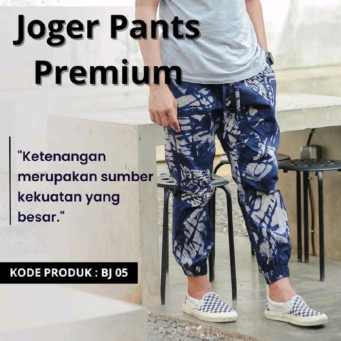 Celana Batik Joger Abstrak Model Unisex Kode Bj 05 Pria Motif Panjang Katun Dewasa Wanita Cowok