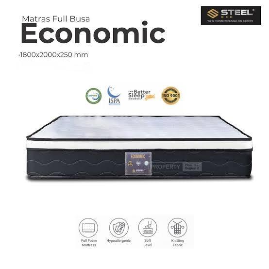 Kasur Busa Matras Murah Steel Economic 180 x 200 / 120 x 200 cm - 180 x 200