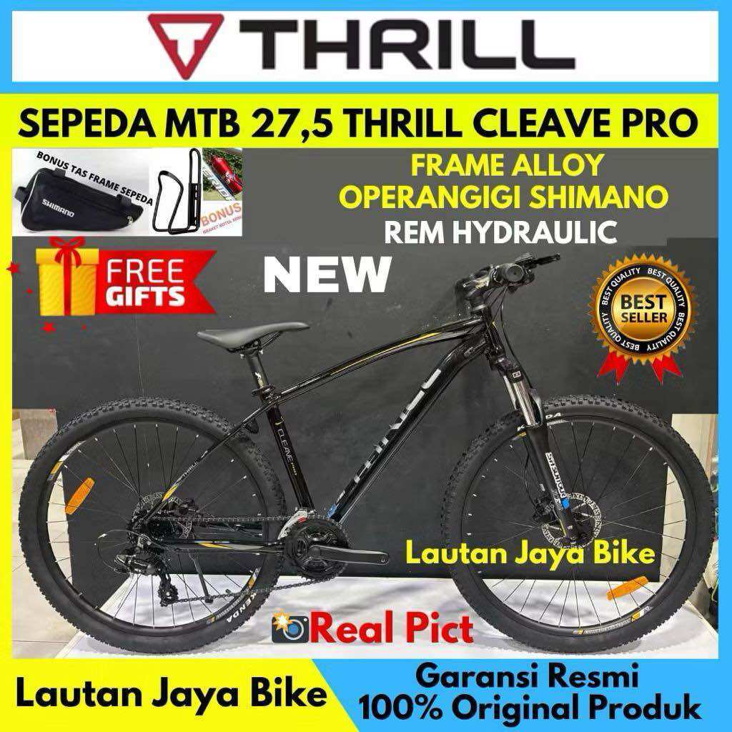 Sepeda Gunung 27,5 Mtb Thrill Cleave Pro Frame Alloy New