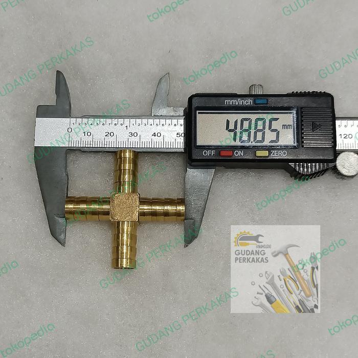 TERBAIK Nepel X Selang 3/8 TAIWAN - Sambungan Selang LPG 10 mm Cabang 4