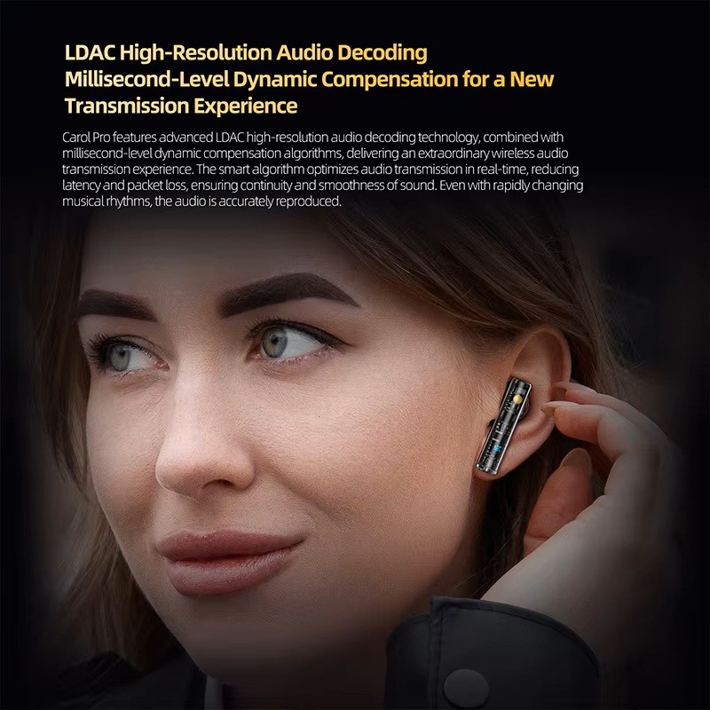 KZ Carol Pro TWS Bluetooth 5.4 Earphone True Wireless Active Noise Reduction 6 Mics Waterproof
