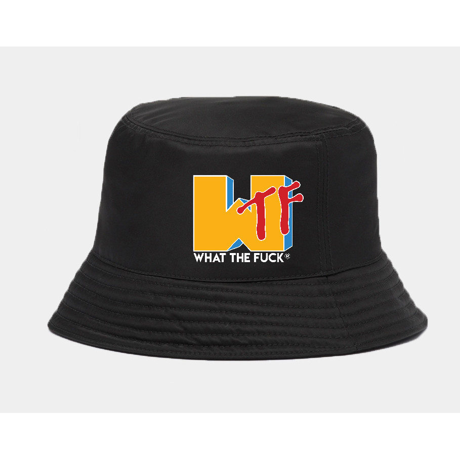 Topi bucket MTV Music television WTF What the fuck Logo