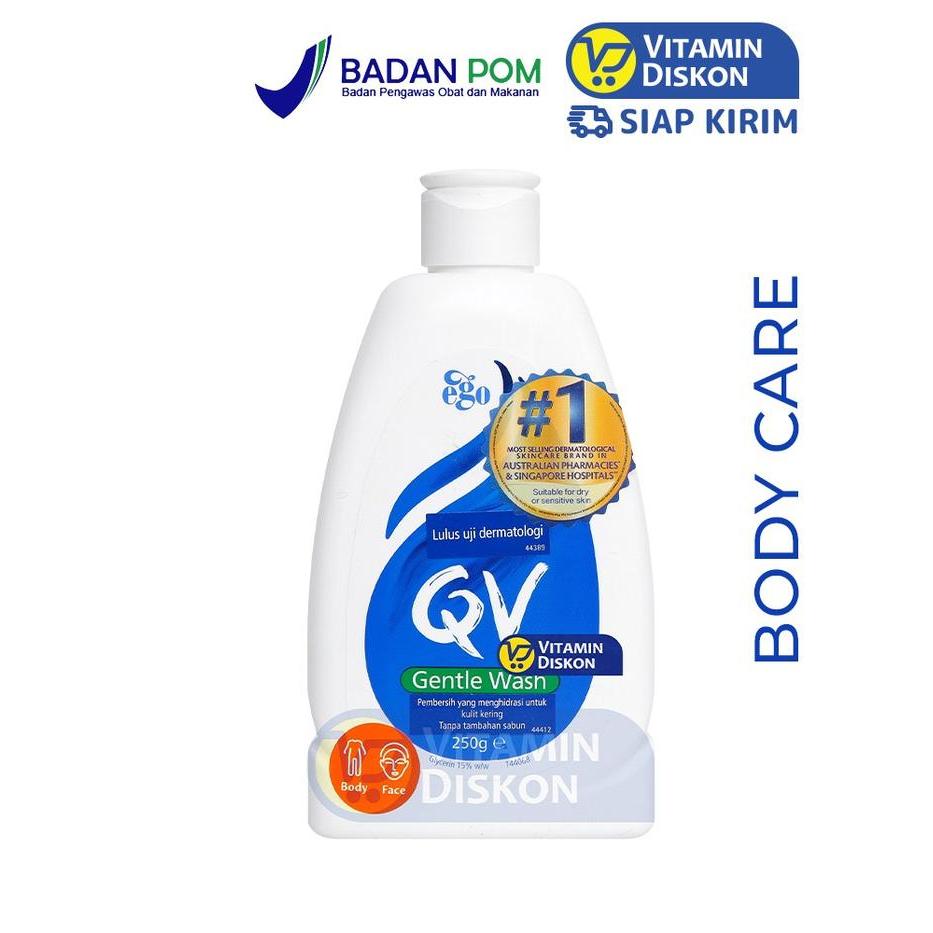 TERLARIS QV GENTLE WASH 250ML BPOM BODY WASH