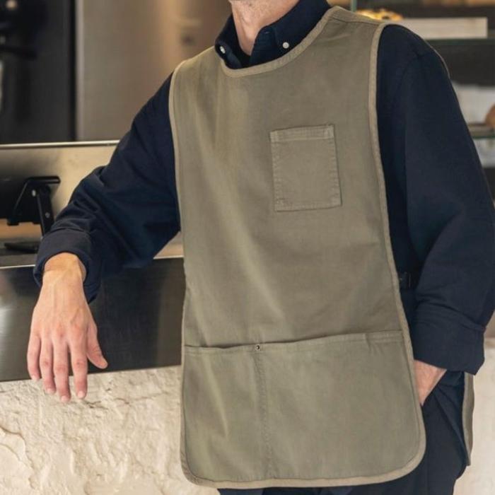 Cpwp Japanese Industrial Coverall Unisex Cobbler Polyester Nylon Vest Apron Celemek Kerja Barista
