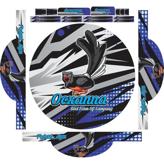 ASLI STICKER DECAL SANGKAR BURUNG / KANDANG BNR ORIQ LB STIKER MURAI READY STOCK