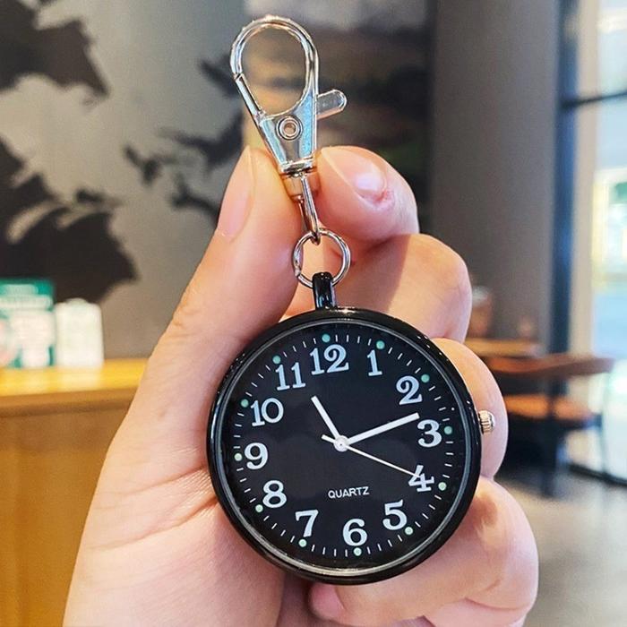 JAM TANGAN SAKU JAM SAKU GANTUNGAN KUNCI PERAWAT MINI GANTUNGAN KUNCI JAM SAKU DIGITAL GANTUNGAN