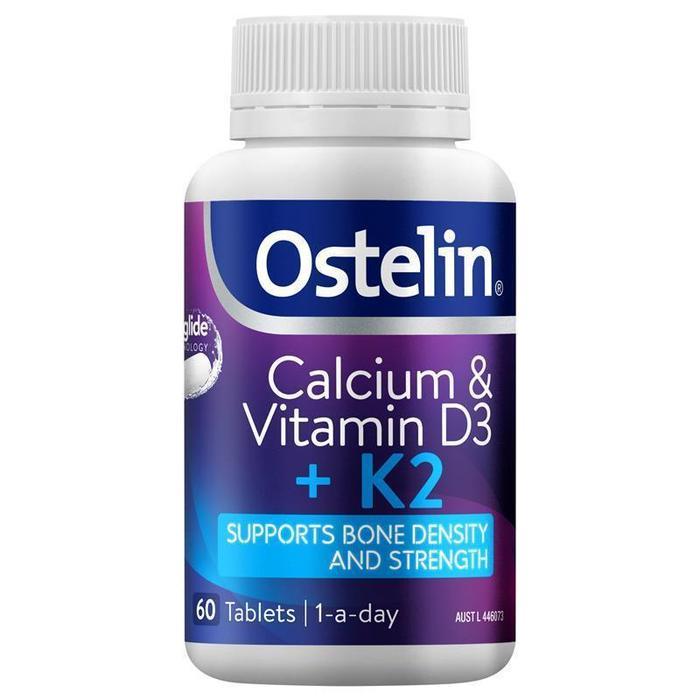 Terlaris Ostelin Calcium & Vitamin D3 & Vitamin K2 For Bone Health - 60 Tablets