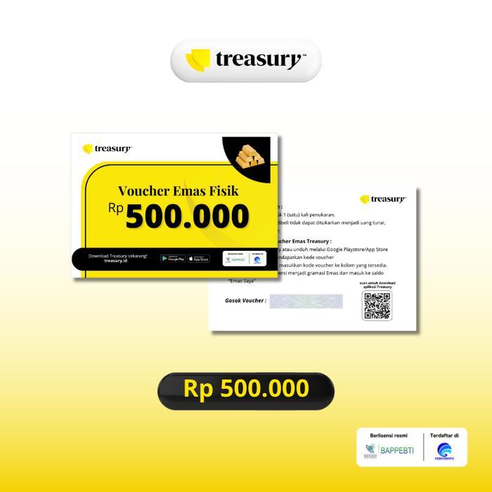 Voucher Emas Fisik Treasury - Rp500.000