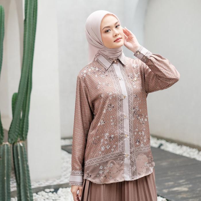 EKSLUSIF Mylady DINALLA KEMEJA MYLADY Muslim Navy