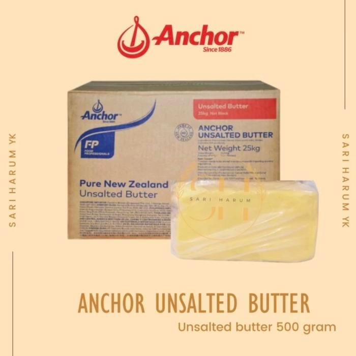 Unsalted butter Anchor unsalted butter Butter tawar butter anchor repack