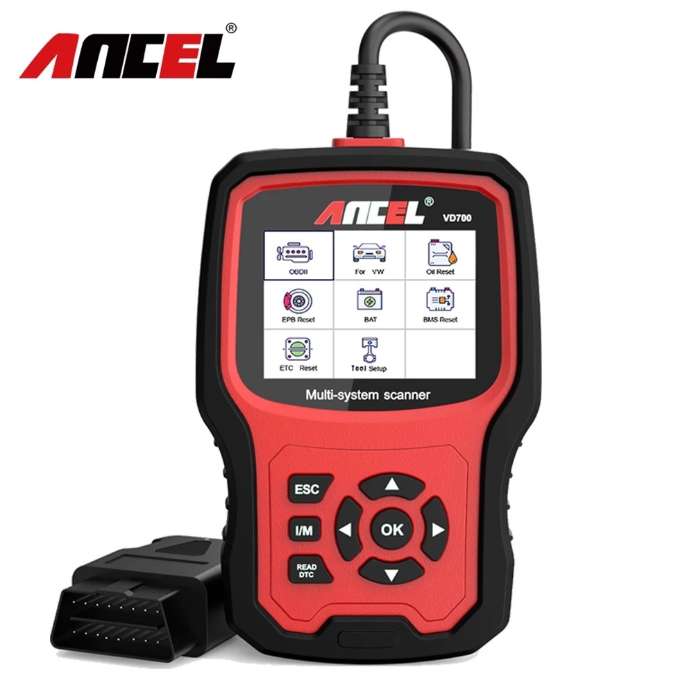 Ancel VD700 OBD2 Scanner Car Diagnostics Tools Full System Scan