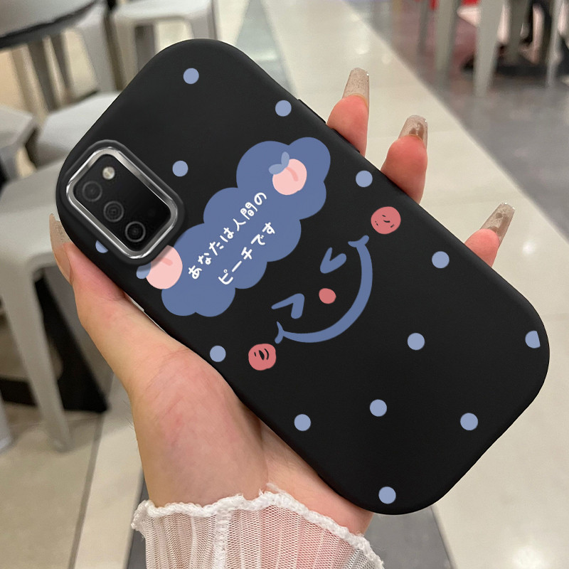 Casing Hp Untuk Samsung Galaxy A03 Core A02s A03s M02s F02s Case Japan Style Peach Kasing  silikon C