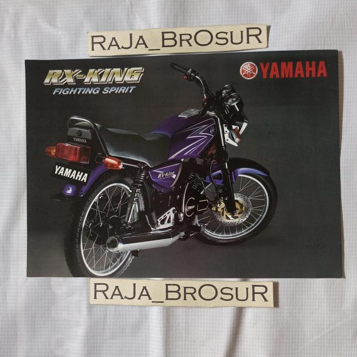 Poster brosur katalog flyer jadul lawas Yamaha RX King New 3KA 2003