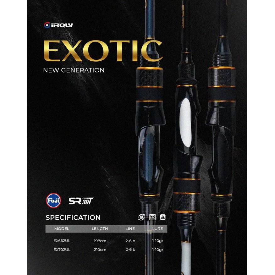 Rod Spinning Iroly Exotic New Generation 2025 Sr30T Solid Carbon