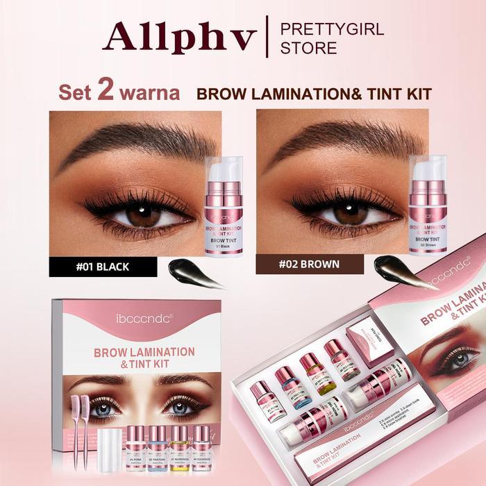 TERLARIS [2024 New] 2 Warna Brow lift/brow bomber kit/ Brow lamination Kit Perm Alis Pengangkat Alis