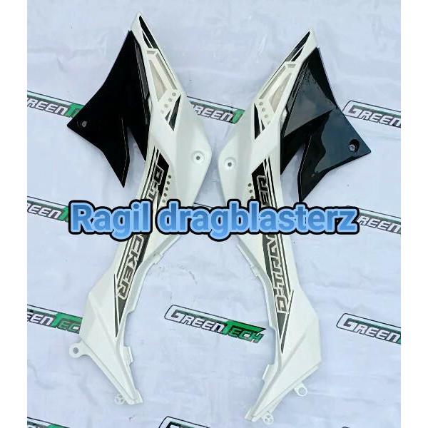Cover Tangki Sayap Tangki Klx 150 Dtracker Bf Putih Original Kawasaki