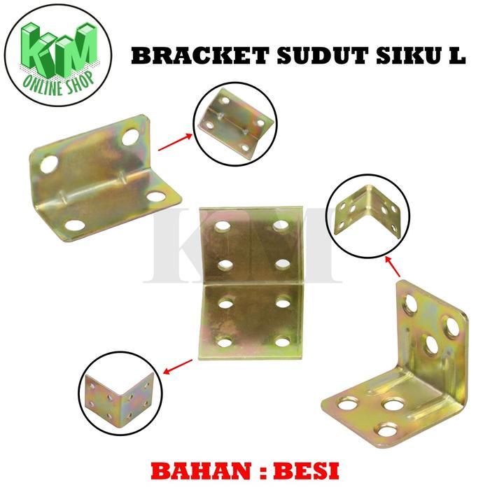 Bracket Siku L Ambalan L Plat L Penyangga Siku Penyangga Besi