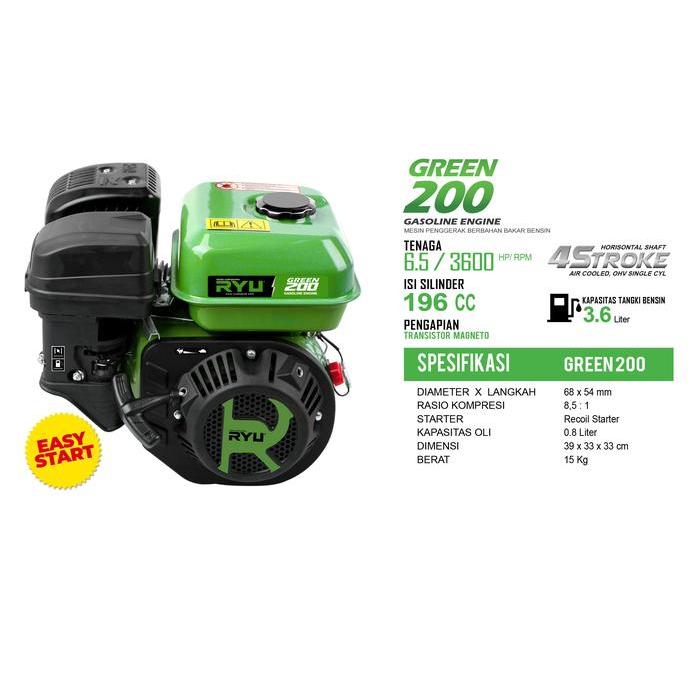 MESIN PENGGERAK/GASOLINE ENGINE GREEN200 - TEKIRO RYU