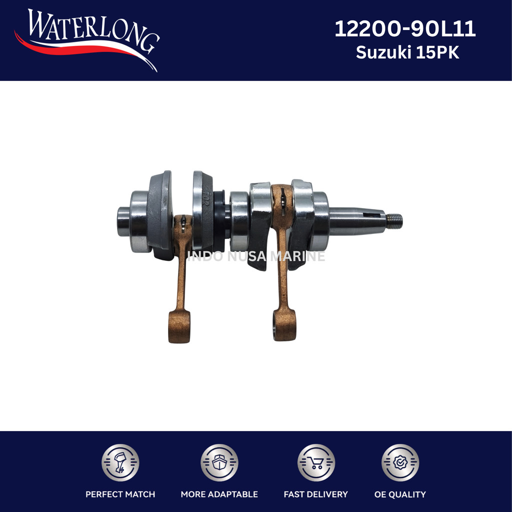 12200-90L11 Crankshaft Assy For Suzuki 15PK SPAREPART OUTBOARD / SUKU CADANG MESIN TEMPEL WATERLONG