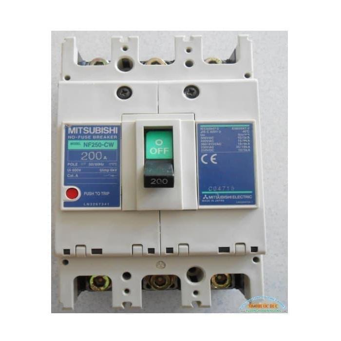 Nfb/Mccb Mitsubishi Nf250-Cw 200A 3P