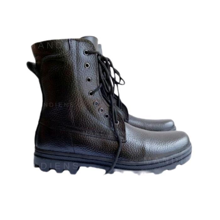 Mandiens Sepatu PDL Kulit Asli Motif Jeruk PDL Tni Polri Linmas - Sepatu Pdl Kulit Jeruk Jatah TNI