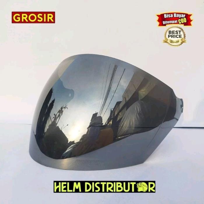 "New" Kaca helm/visor helm gm evo/gm fiktur 100%orginal INKO (silver)