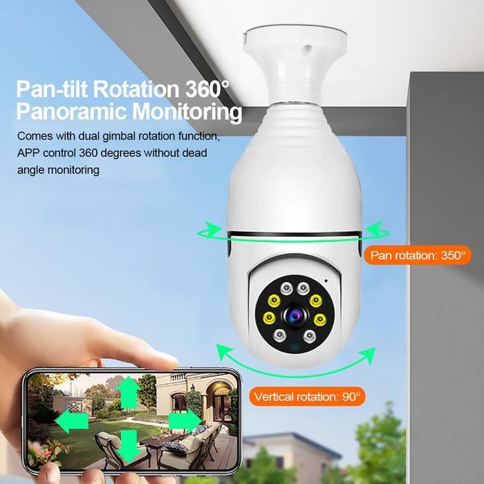 Premium Cctv V380 Pro Kamera Y02 4Mp Cctv Indoor Kamera Cctv Kecil Terhubung Ke Hp Smart Wifi