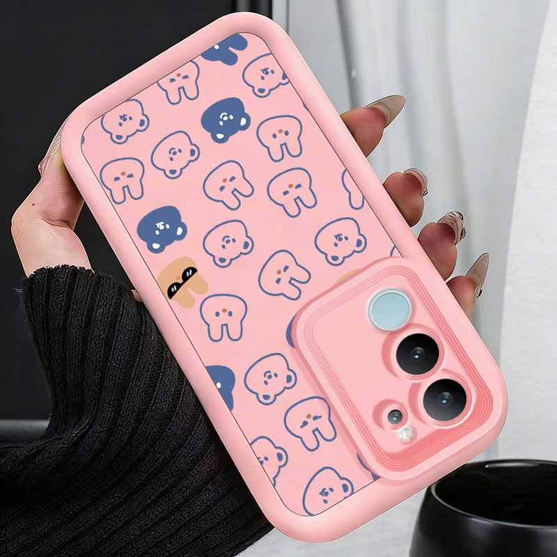 Casing Hp untuk VIVO V29 5G V29 Pro 5G V29E 5G Case Little bunny fully stamped Kasing silikon Cesing