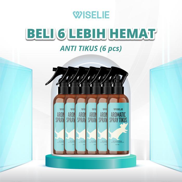 ` Wiselie Wiselie PAKET 6 PCS Semprotan Pengusir Tikus Alami Obat Pengusir Anti Tikus Ampuh