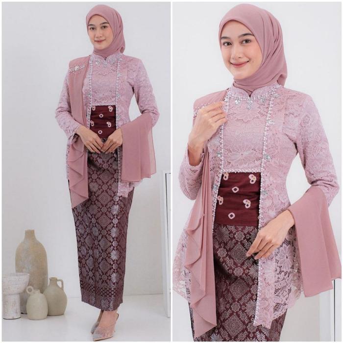 KEBAYA SOLO - Setelan Kebaya Batik Kutubaru Laksmi - Kebaya Sabira Laksmi Kutubaru Kebaya Lamaran