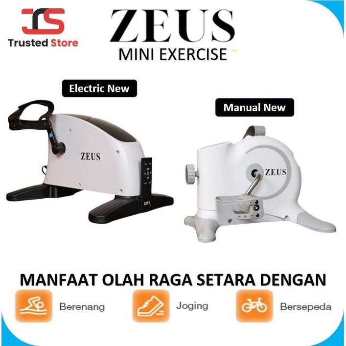 Zeus Mini Bike Static Electric Sepeda Terapi Statis Sport Exercise