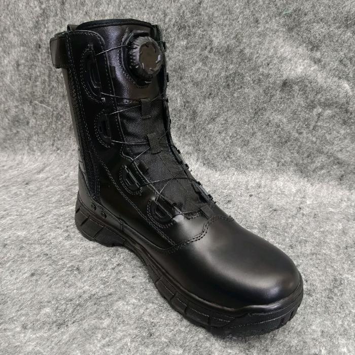 Sepatu PDL Hitam Jatah Polri Tali Putar / Sepatu PDL Hitam Putar Jatah Polri
