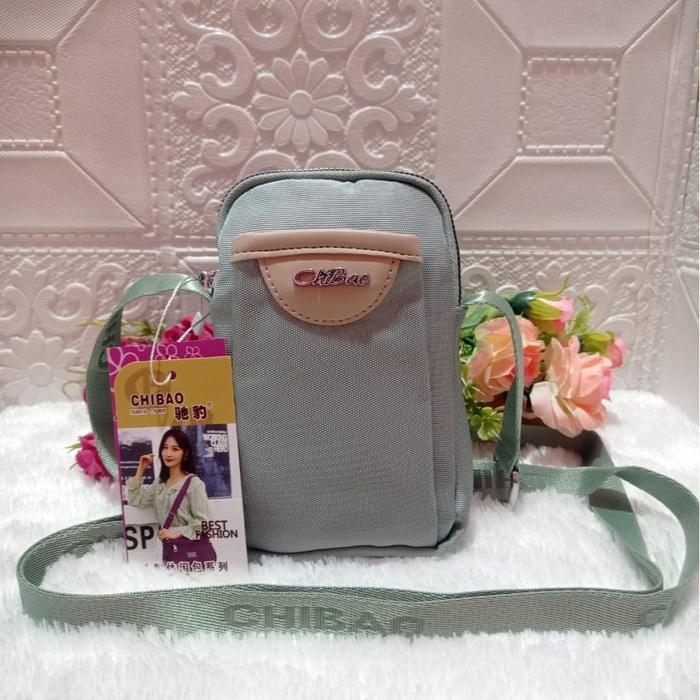 Tas Selempang Mini Pouch Hp Chibao Import 1667 Kanvas Wanita Canvas Terlaris