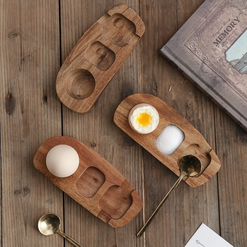 home decor products Nordic minimalist wooden egg tray,egg cup holder,eggshell cup,egg Kitchen small