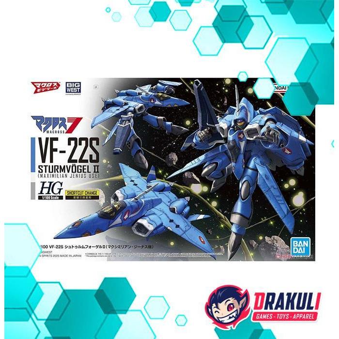 BANDAI Plamo HG VF-22S Sturmvogel II (Maximillian Jenius Use)