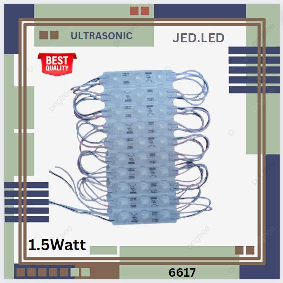 Lampu Led Modul Samsung Saso Tipe 6617 Dc 12V 3 Mata SMD 5630 IP 68 (Neon Box)